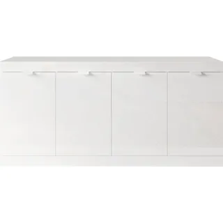 INOSIGN Sideboard »Slim«, Breite 181 cm, weiß Hochglanz lack), weiß