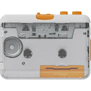 Tragbarer Kassettenrekorder, USB-zu-MP3/CD-Konverter, kompatibel mit Laptop/PC, 3,5-mm-Kopfhöreranschluss, Stereo-Sound