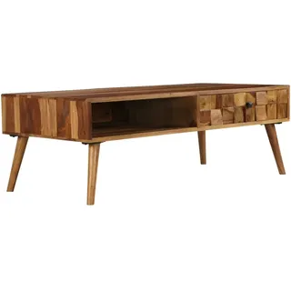vidaXL Couchtisch Massivholz Akazie Honigbraun 110 x 50 x 37 cm