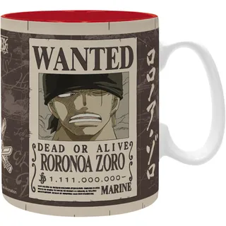 ONE PIECE - Mug - 460 ml - "Zoro Wanted" - subli - box