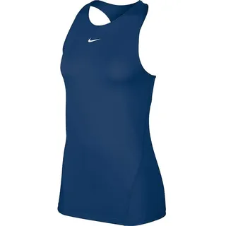 Nike Damen W NP Tank All Over MESH Top, Valerian Blue/(White), XL