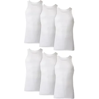 Hanes Herren 372ap6 tank top and cami shirts, 6 Stück in Weiß, S EU