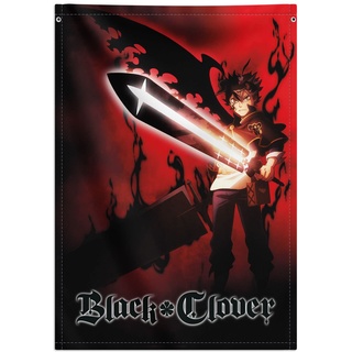 Grupo Erik WandDeko Rollbild Black Clover Manga Kakemono aus Stoff Poster 70 x 100 cm - Offizielles Anime Poster