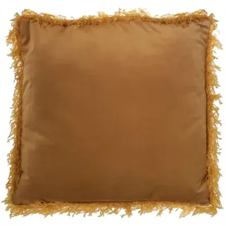 Alexandra House Living Kissen, Senf, Textil, 45 x 45 cm