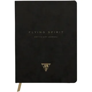 Clairefontaine 102746C - DaytoDay journal Tagebuch Bullet journal Flying Spirit, 19x25 cm, 96 Blatt, dot punktkariert, Schwarz sortiert, 1 Stück