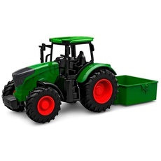 Bild Traktor mit Kipper (Länge: 27,5cm, Bulldog für Kinder ab 3 Jahren, Grün,