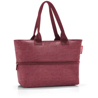 Shopper e1 herringbone twist maroon