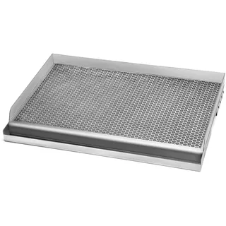 Onlyfire Grillplatte Edelstahl Wabenstruktur, Universal BBQ plancha, Grill Plancha für Gasgrill und Holzkohlegrill, Antihaftbeschichtung, 1,5mm Dicke, 58,3x40x7,2cm