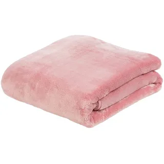 Gözze Premium Cashmere-Feeling Kuscheldecke 180 x 220 cm Altrosa