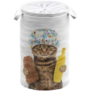 Sanilo Wäschekorb Shower Cat«, 60 Liter, faltbar, mit Sichtschutz