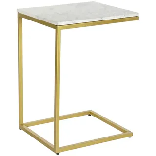 DKD Home Decor 8424002076016 Beistelltisch, Farbe: Gold und weiß, Standard
