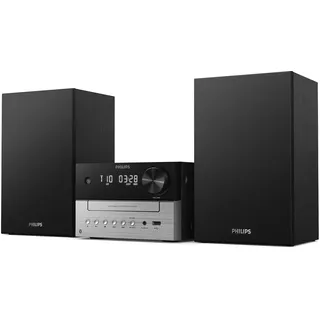 Philips TAM3505M2 Hi Fi Mikromusik-Anlage, Bluetooth-fähig, CD-Player, USB, Auracast FM und DAB-Radio, 85% PCR-Material