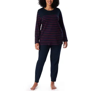 Schiesser Damen Schlafanzug Set lang Baumwolle Modal - Nightwear, Multicolor 2_161069, 38