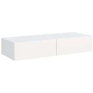 Selsey Olio - Wand-Schminktisch 2-schubladig, Weiß, 110 cm - Weiß
