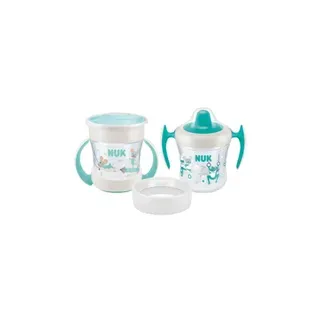 NUK Mini Cups Set Mint/Turquoise Tasse 3in1 6m+ Neutral 160 ml