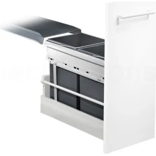 Hailo Abfallsammler Tandem 15/15 dunkelgrau - Dunkelgrau