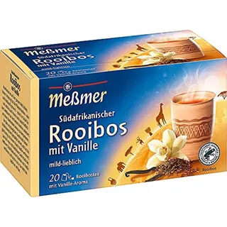 Meßmer Südafrikanischer Rooibos mit Vanille 20 Teebeutel | Glutenfrei | Laktosefrei | Vegan