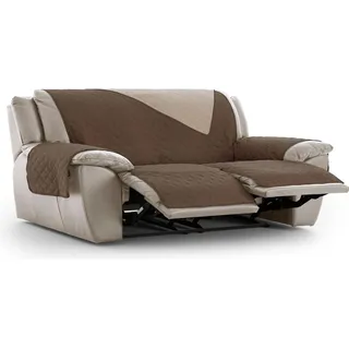 ECOMMERC3 Relax-Sesselbezug, 3 x 2, gepolstert und wendbar, Bezug für Relaxsessel, braun, verstellbar, extra Komfort und Elegantes Design