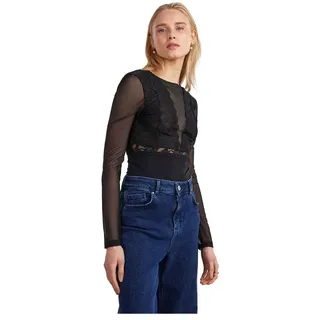 Pieces Sicca Langarm-body - Black - XL