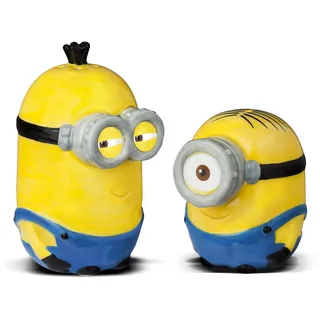 JoyToy Joy Toy 90327 Minions Salz und Pfefferstreuer in Keramik als Set in Geschenkpackung 7,5 x 12,5 x 11 cm, Bunt