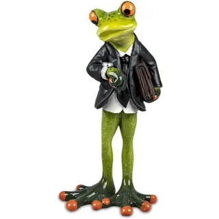 formano Frosch Manager oder Managerin Chef od. Chefin Deko Figur Dekofigur Dekoration Zierfigur (Manager)