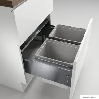 Cox Base 360 K/600-2, Abfallsammler mit Frontauszugssystem, mit Biodeckel, hell