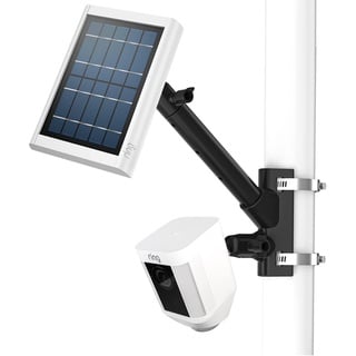 2-in-1 Universal Wasserleitung Stahlrohr Festbügel für Spotlight Kamera Plus, Spotlight Kamera Pro, Stick Up Cam, Spotlight Cam, Solarpanel(Schwarz)