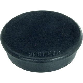 Franken Haftmagnet Magnete schwarz, Kunststoff Ø 2,4 x 0,63 cm, 10 St.