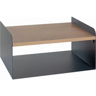 Wandboard , Anthrazit, Eichefarben , Metall, Holzwerkstoff , 40x20x30 cm , Wohnzimmer, Regale, Wandboards