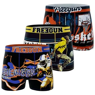 FREEGUN Homme Lot De 3 Boxers Retroshorts, A72, M (3er Pack)
