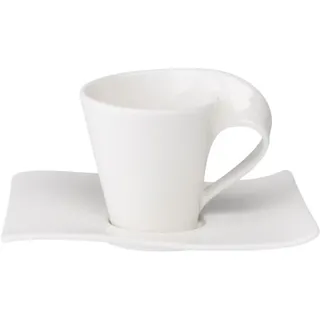 Villeroy & Boch Espressotasse mit Untertasse 0,08 l Weiß 1 St.