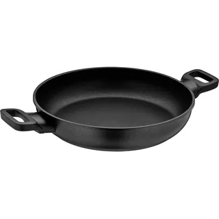 WMF Servierpfanne "PermaDur Excellent" Aluminiumguss 1 Stk. tlg. 3-Schicht Antihaftversiegelung, Bakelitgriffe, Induktion, schwarz