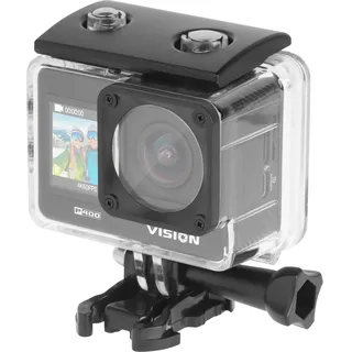 Krüger&Matz Kruger&Matz Sportkamera 4K 60 FPS Vision P400 4GB RAM 2" Display 320 x 240 px Wi-Fi Mikrofon wasserdichte Gehäuse KM0292