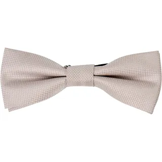 Fliege MAN'S WORLD, Herren, helltaupe, Web, Kunstfaser, leicht glänzend, unifarben, Fliegen Fliege, mit dezent kariertem Ton-in-Ton Design - NEW