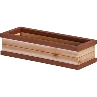 Ambia Garden Blumenkasten , Braun , Holz , Zeder , 54x11.5x19 cm , FSC 100%, Ce , geeignet für Balkon , Gartenmöbel, Kinder-Gartenmöbel