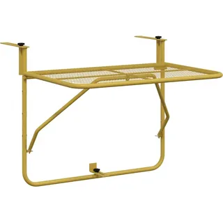 vidaXL Balkontisch Golden 60x40 cm Stahl - Gold