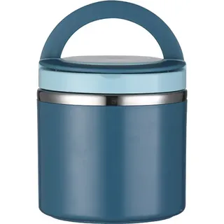 ["1000ml Edelstahl Thermo Lunchbox Brotdose Mit Griff Isolierter Behälter, Blau"],