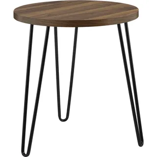 Ameriwood Home Owen Retro Beistelltisch, laminierte Spanplatte, Nussbaum, 19.7 x 19.7 x 21.85 cm