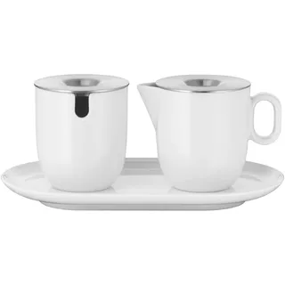WMF Barista Zuckerdose und Milchkännchen, Vorratsdosen & Milch-Set 2-tlg. Weiss