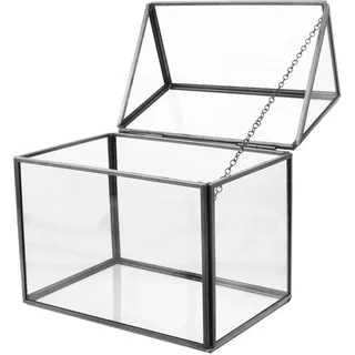 Cabilock Indoor Pflanzbehälter mit Deckel Dekorative Gewächshaus Box für Mikrolandschaften für Büro und Heimdekoration