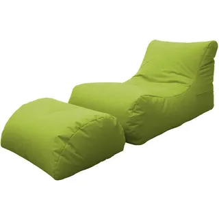 Pouf Alton, Mehrzwecksessel, Sitzsack, Hockerhocker,  Italy, 120x80 h60 cm, Grün