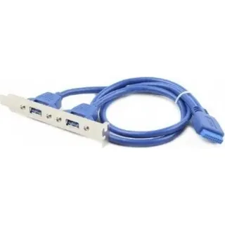 gembird Dualer USB 3.0-Anschluss an der Halterung - Blau
