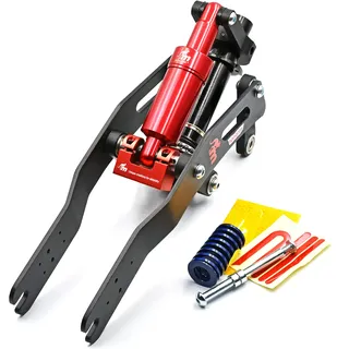 monorim Original V4 Aufhängung für den Xiaomi M365 1S Essential Pro 2 Mi3 Pro4 Elektroroller (Black/Red)
