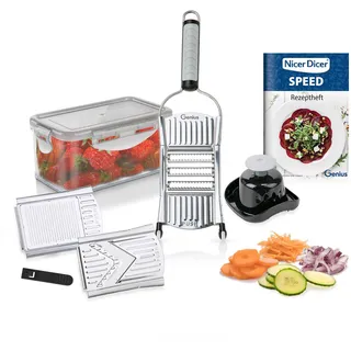 Genius Nicer Dicer Speed Gemüsehobel 9-tlg. Silber