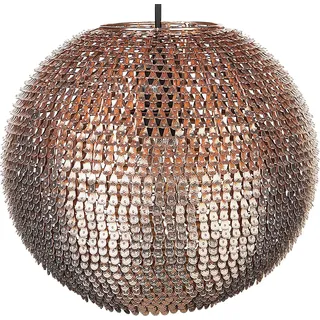 BELIANI Hängeleuchte Kupfer Metall runder Schirm mit Pailletten-Optik Discokugelform Glamourös - Kupfer