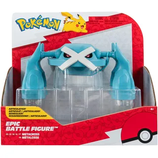 Pokémon Pokemon PKW3059 - Epic Figure Metagross, offizielle bewegliche Figur, 30 cm