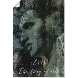 Artland Wandbild »Elvis the King« Musiker 1 Stk. tlg. als Alubild, Leinwandbild, Poster in verschied. Größen, grün