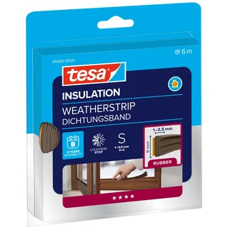 Tesa tesamoll® E-Profil Fenster-Dichtungsband braun