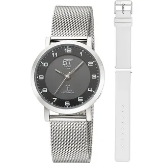 ETT Eco Tech Time ELS-11625-22MS Damenuhr Atacama Solar Funkuhr