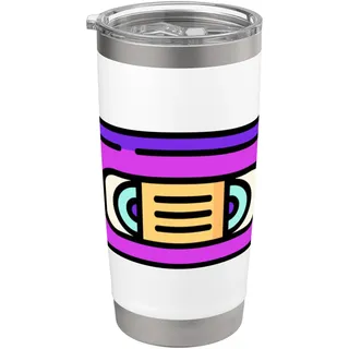 Retro VHS Video Kassette Tape TV Vintage Doppelwandiger Edelstahl-Thermobecher